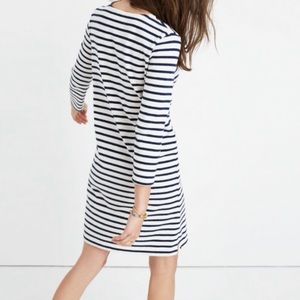 MADEWELL Quarter Sleeve Striped Dress size XS
